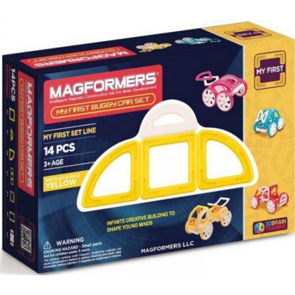 

Магнитный конструктор Magformers Мой первый желтый автомобиль, 14 эл. (702005)