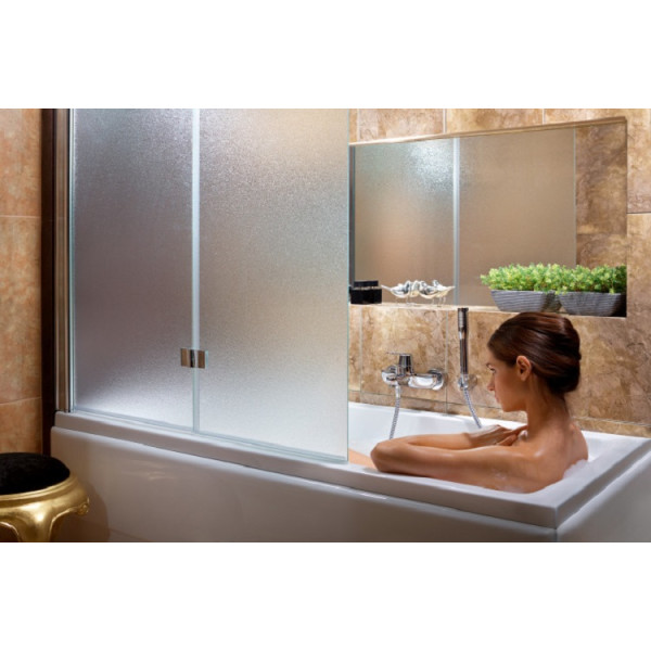 

Шторка на ванну Koller Pool 115х140 см (2 элемента) chrome; grape (левая), QP97