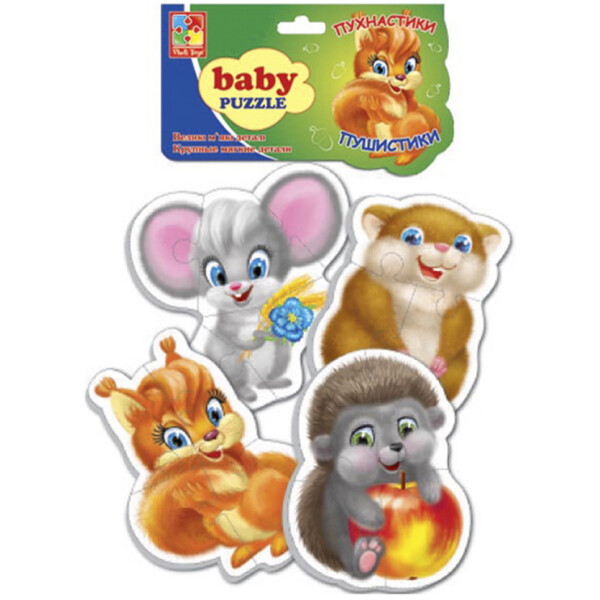 

Беби пазлы Vladi Toys Пушистики VT1106-75 (укр)