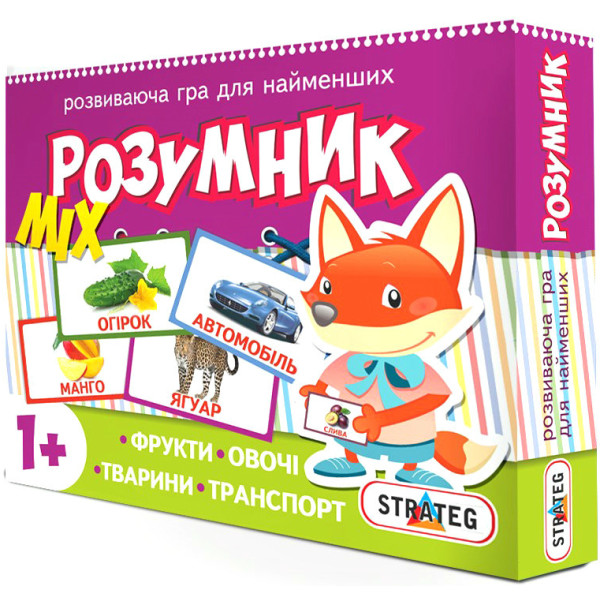 

Развивающие карточки Strateg Маленький умник Микс, укр. (430)