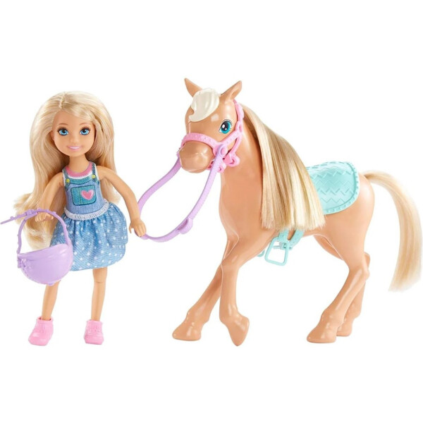 

Набор кукол Mattel Barbie Челси и пони (DYL42)