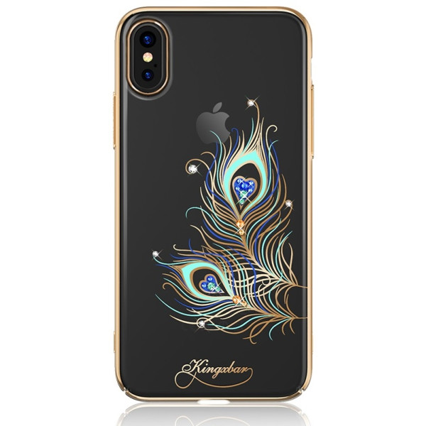 

Kingxbar Exquisite PC с камнями Перо gold для iPhone X