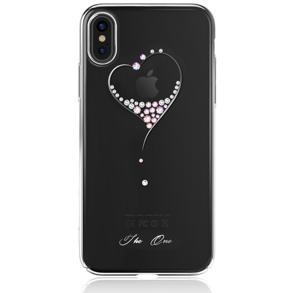 

Kingxbar Wish PC с камнями Сердце silver для iPhone X