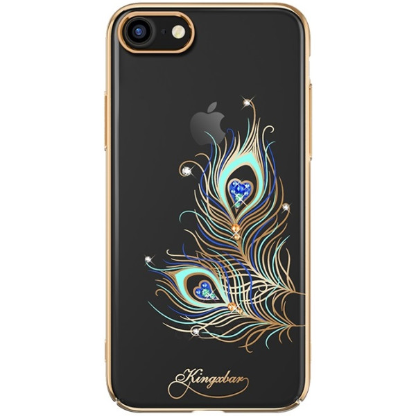 

Kingxbar iPhone 7/8 / SE2 Elegant PC с камнями Перо золотой
