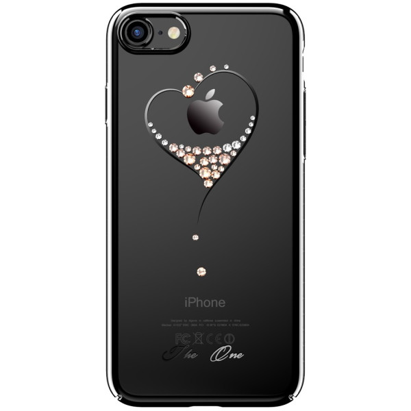 

Kingxbar iPhone 7/8 / SE2 Starry Sky PC с камнями Сердце черный