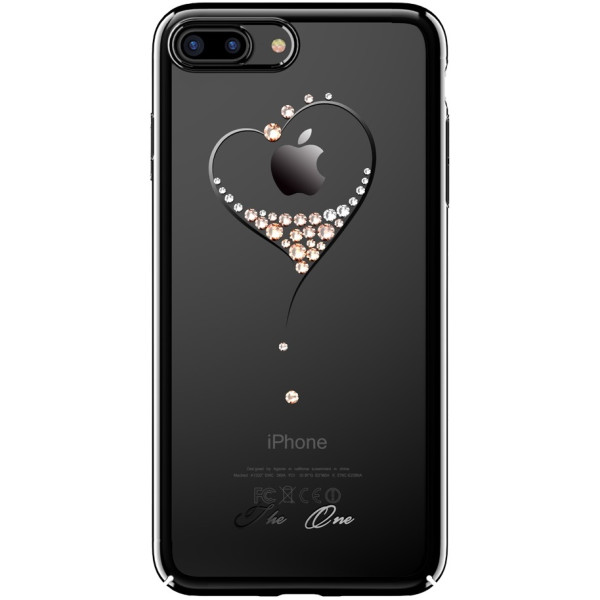 

Kingxbar Starry Sky PC с камнями Сердце Black для iPhone 8 Plus