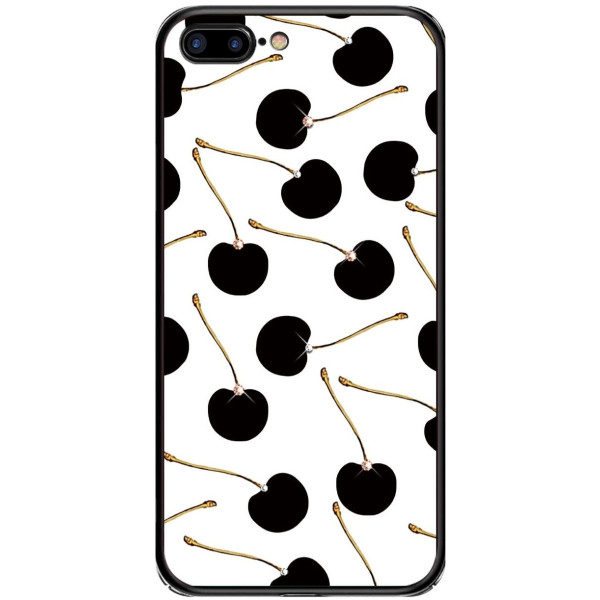 

Kingxbar Glass/TPU/PC с камнями Вишни White для iPhone 8 Plus
