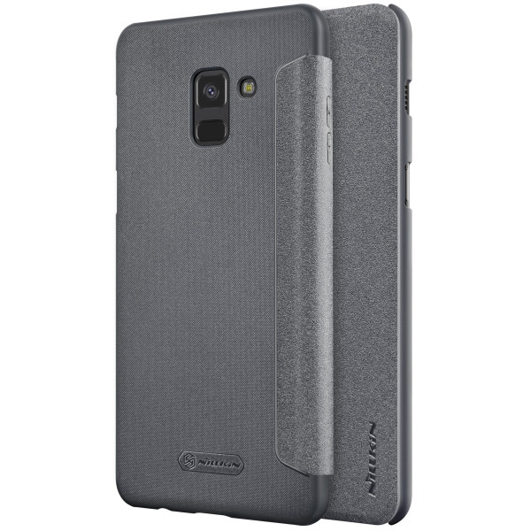 

Чехол Nillkin Sparkle Leather PU Black для Samsung A8 2018
