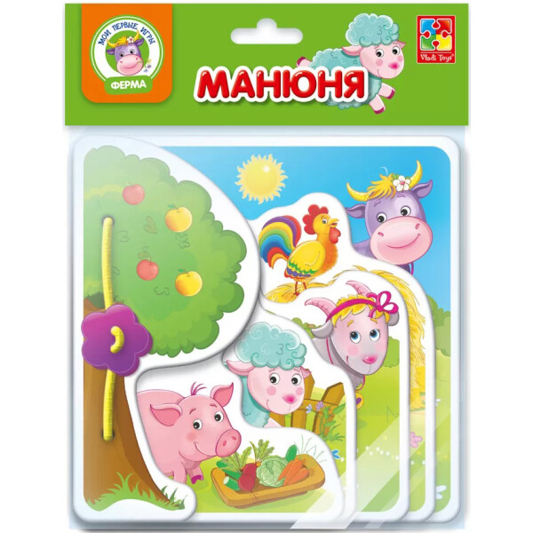 

Игра-книжечка Vladi Toys Манюня. Ферма VT2222-04 (укр)