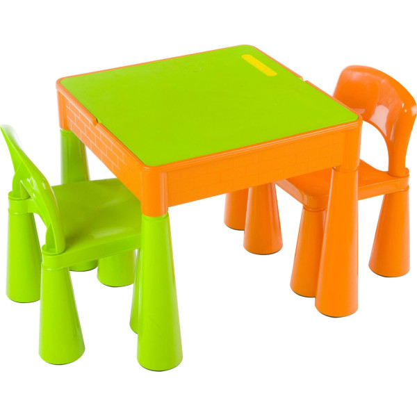 

Столик Tega Mamut с двумя стульчиками Green/orange