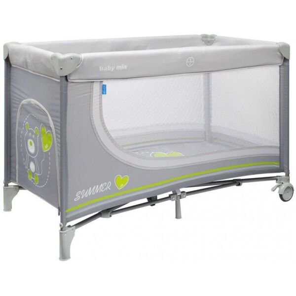

Манеж - кровать Baby Mix HR-8052 Мишка 8052-195, темно-серый (17363)