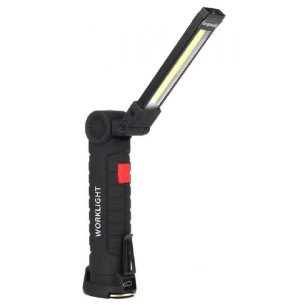 

Фонарь кемпинг W-51-SMD+COB, поворот на 180º+180º, магнит, зажим, крюк для подвеса, встроенный аккумулятор, ЗУ micro USB