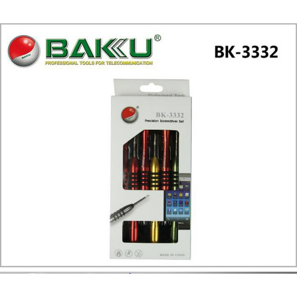 

Набор отверток BAKKU BK-3332 (Т2, Т3, Т5, Т6+2.0, Y2.0-1.5), Box