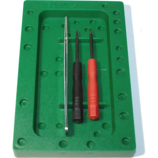 

Набор инструментов BAKKU BK-7293 (2 отвертки, пинцет и коробки для винтов), Blister-box