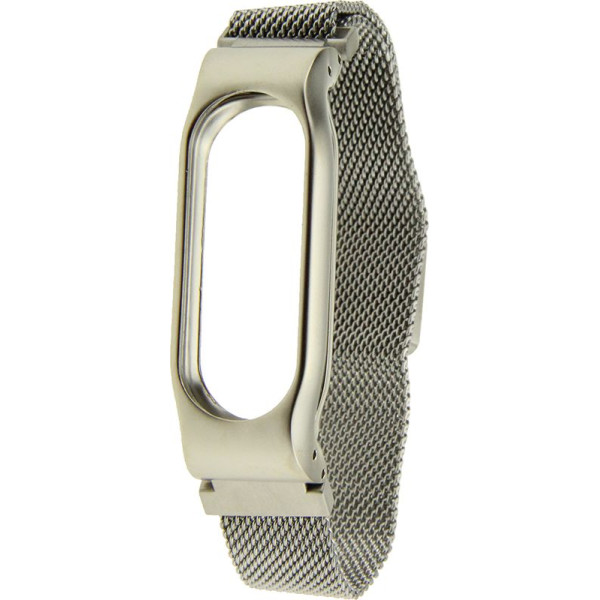 

UWatch Magnetic Stainless Steel Bracelet Wrist Strap For Miband 2 Silver