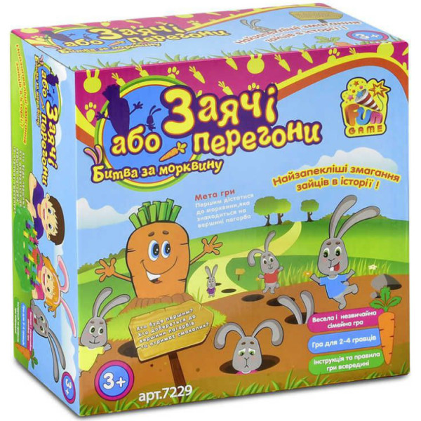 

Настольная игра Fun Game Заячьи гонки или Битва за морковку (7229)