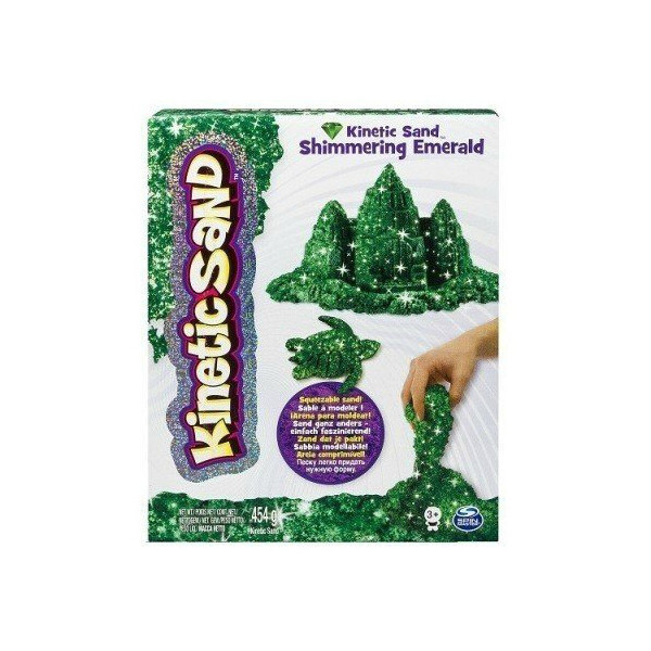 

Песок для творчества Kinetic Sand Metallic зеленый 454 г (71408Em)