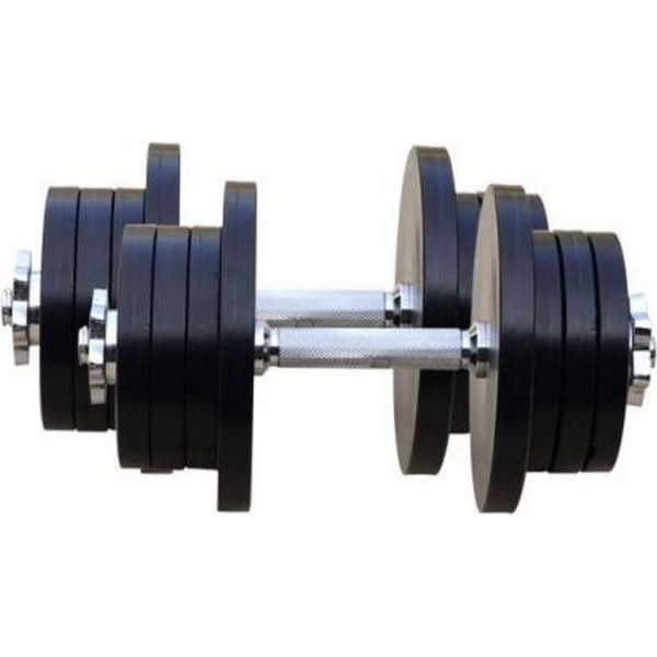 

Набор гантелей RN Sport стальные 2 шт по 28 кг (BlackStD-28) покрашены