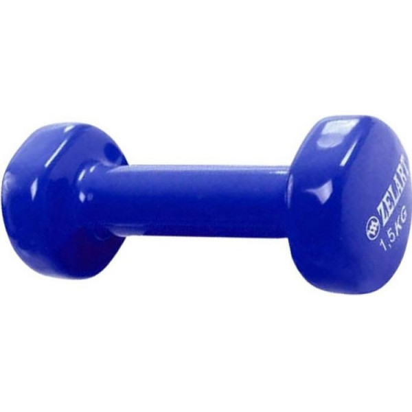 

Гантель для фитнеса Zelart 1,5 кг (1шт) синий (Z-1,5-B)