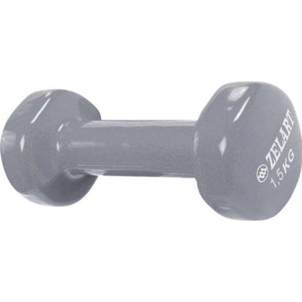 

Гантель для фитнеса Zelart 1,5 кг (1шт) серый (Z-1,5-GR)