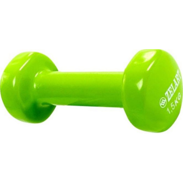 

Гантель для фитнеса Zelart 1,5 кг (1шт) салатовый (Z-1,5-LG)