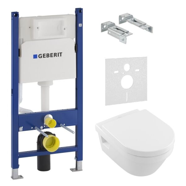 

Инсталляция GEBERIT с унитазом VILLEROY & BOCH ARCHITECTURA (Geberit Duofix 458.126), 5684HR01+458.126.00.1