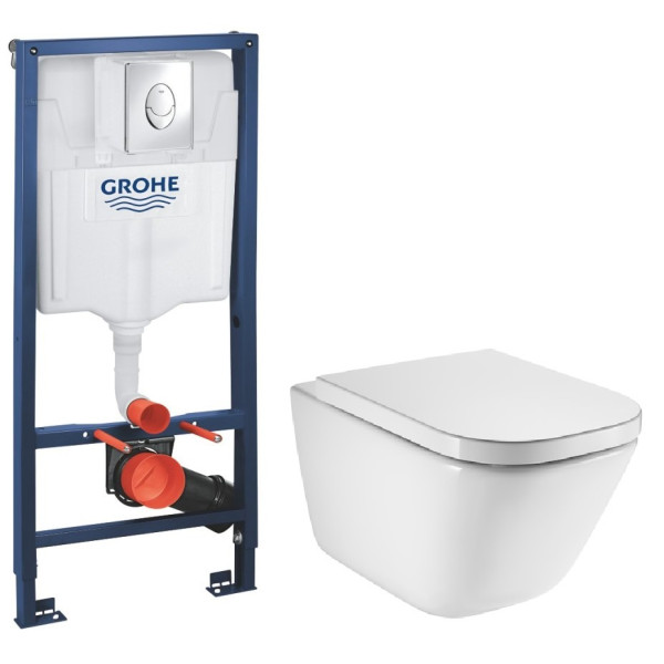 

Инсталляция GROHE с унитазом ROCA GAP, A34H47C000+38721001+37131000