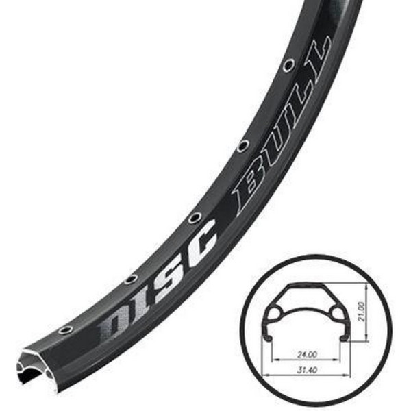 

26" Weinmann Disk Bull, 32Н, анодир., пистон., под диск. тормоз,черный (RIM-26-49)