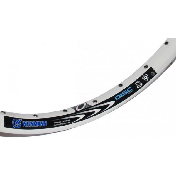 

26" Weinmann Disk Bull, 36Н, анодир., пистон., под диск. тормоз,белый (RIM-93-29)