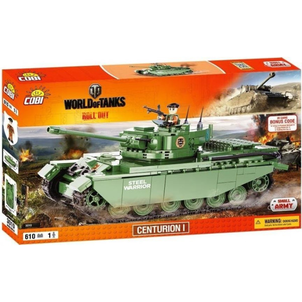 

Конструктор Cobi World Of Tanks Центурион 610 деталей (COBI-3010)