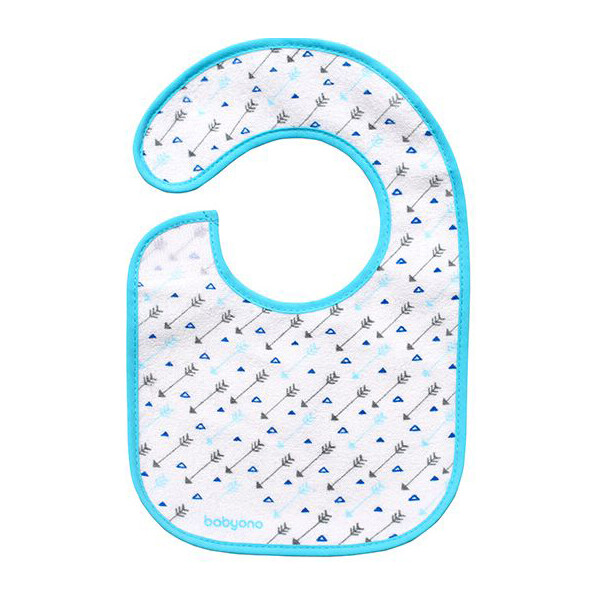 

Махровый водонепроницаемый нагрудник I EAT AND I GROW Babyono Стрелы (831)