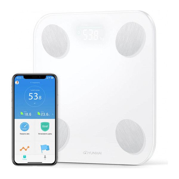 

Напольные весы Xiaomi Yunmai Mini 2 Smart Scale White (M1690-WH)
