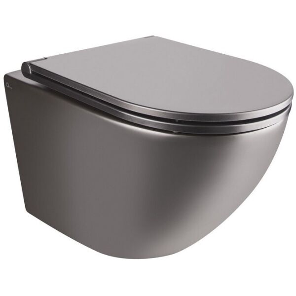 

Унитаз подвесной Qtap Robin безободковый с сиденьем Slim Soft-close QT1333046ERMB