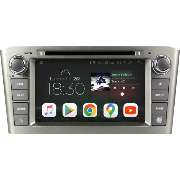 

Штатная магнитола Gazer CM5008-250T Toyota Avensis 2003-2007
