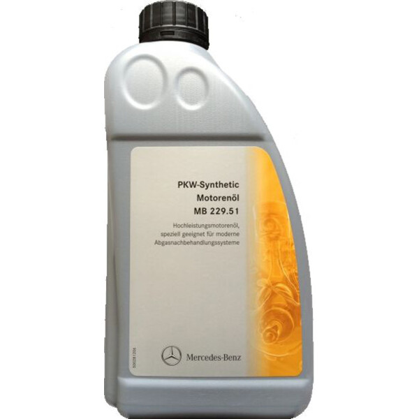 

Моторное масло Mercedes Synthetic MB 229.51 1L (A0009899701BAA6)
