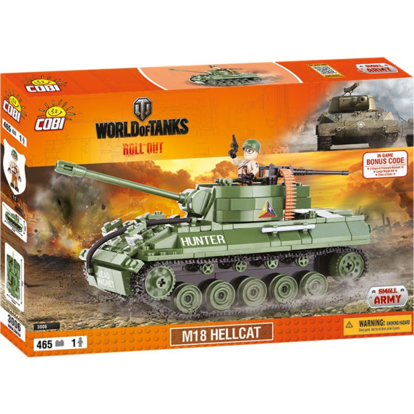 

Конструктор Cobi World Of Tanks САУ М18 Хеллкет 465 деталей (COBI-3006)