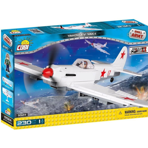 

Конструктор Cobi SMALL ARMY WWII САМОЛЕТ ЯК-1М (220 деталей) (COBI-5524)