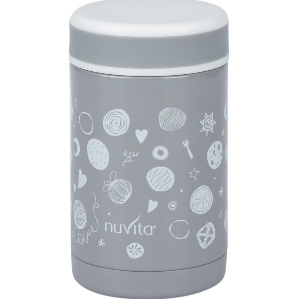 

Термос металический для еды Nuvita 500 мл. Серый (NV1472)