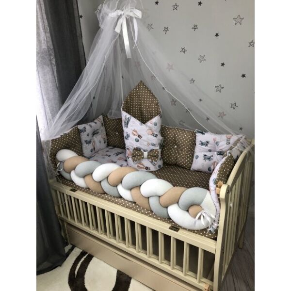 

Комплект постельного белья Baby Comfort Fluffy-3 Самолеты 8 элементов