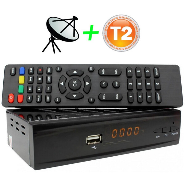 

Тюнер Спутник ТВ+Т2 Цифровое ТВ Combo DVB-S2/T2 комбинированный