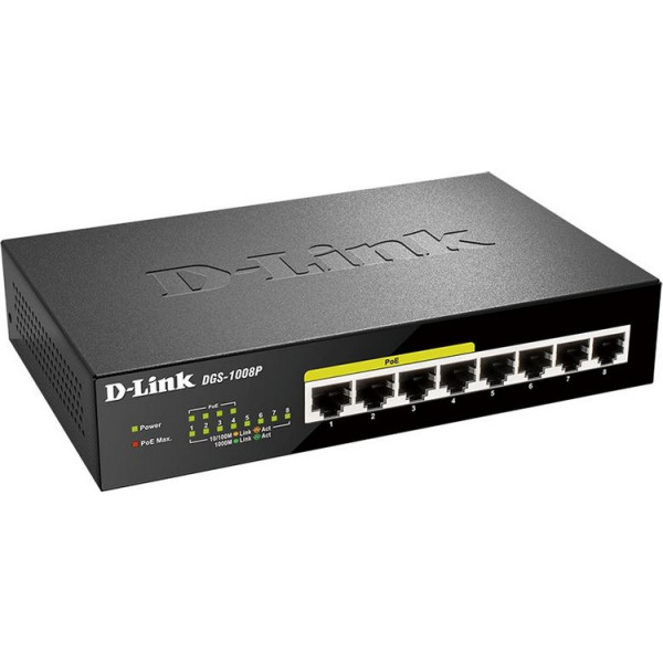 

Коммутатор D-Link DGS-1008P
