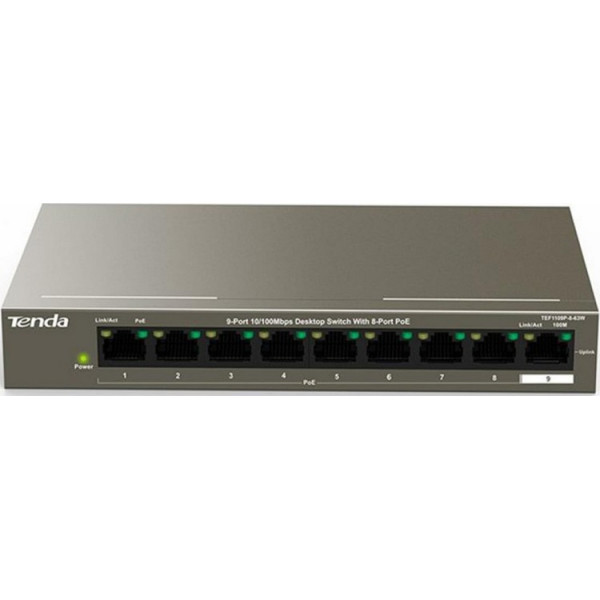 

Коммутатор Tenda TEF1109P-8-63W