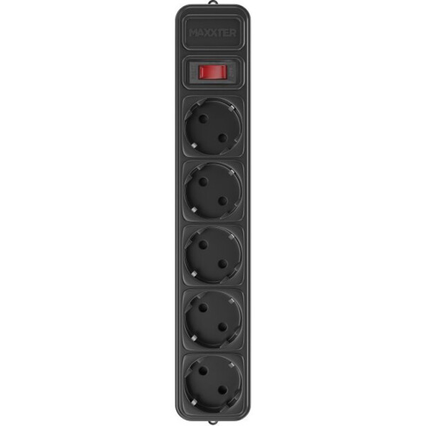 

Сетевой фильтр Maxxter SPM5-G-10B 3 м, 5 розеток Black