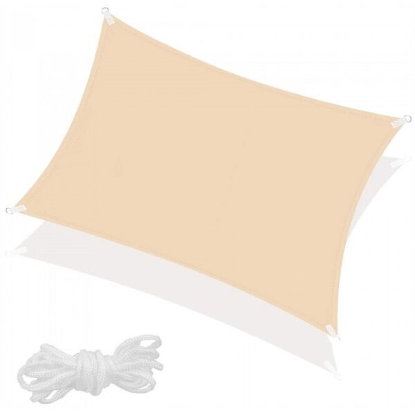 

Тент-парус теневой для дома, сада и туризма Springos 4 x 2 м Beige (SN1038)