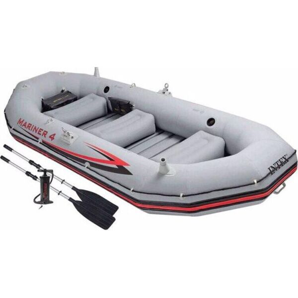 

Четырехместная надувная лодка Intex 68376 (328 x 145 x 48 см) Mariner 4 Set + Алюминиевые весла и ручной насос