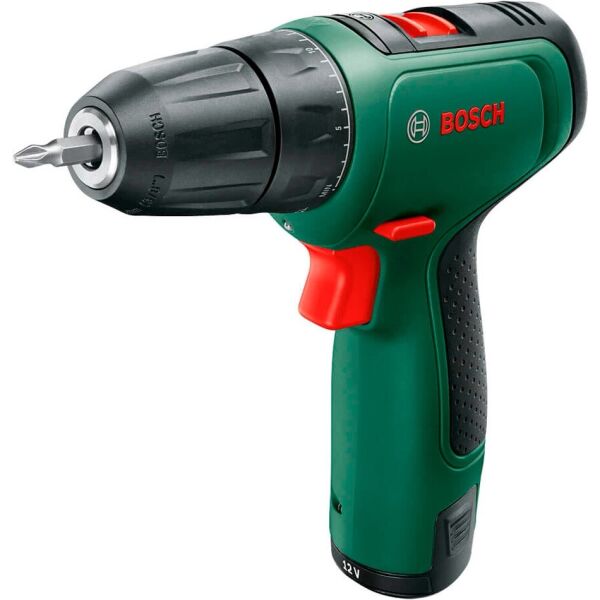 

Шуруповерт-дрель Bosch EasyDrill 1200,12В,2х1.5Ач, 30Нм, набор сверл и бит, 0.94кг, кейс (0.603.9D3.007)