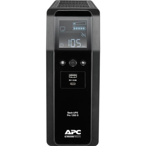 

ИБП APC Back UPS Pro BR 1200VA, Sinewave,8 Outlets, AVR, LCD interface (BR1200SI)