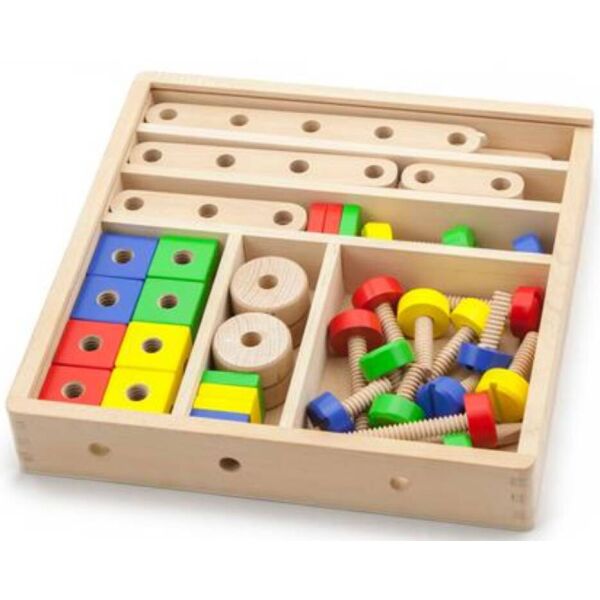 

Деревянный конструктор Viga Toys 53 эл. (50490)