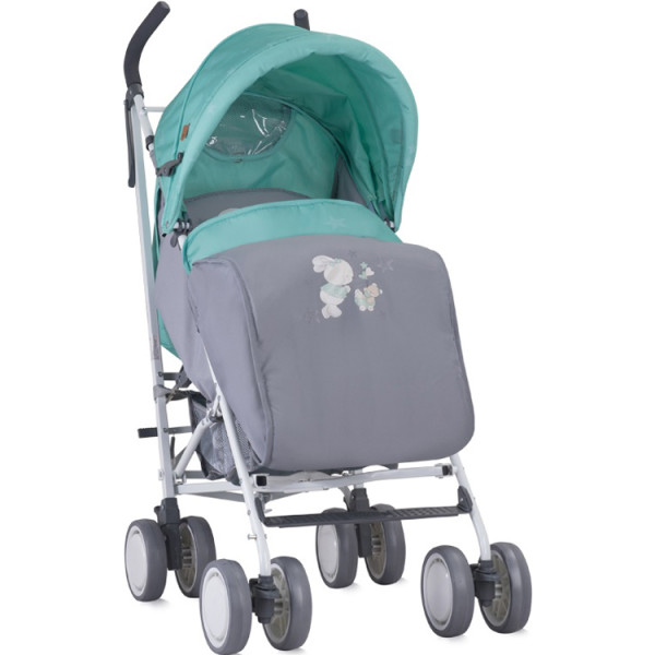 

Детская коляска трость Bertoni Lorelli IDA Grey&Green Bunnies