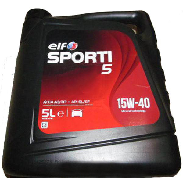 

Моторное масло ELF SPORTI 5 15W-40 (5л)